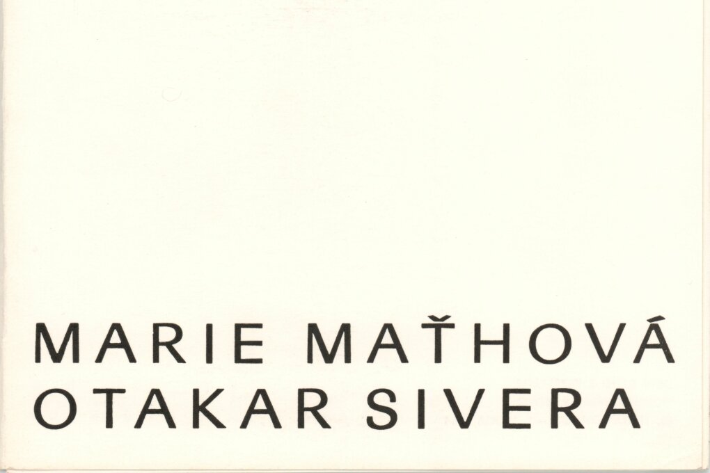 Marie Mat'hová – tapiserie, Otakar Sivera – keramika